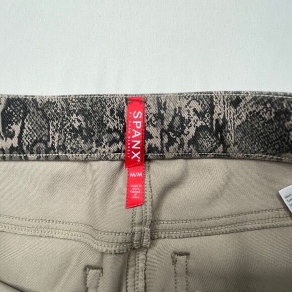 Spanx Jean-ish Ankle Legging Taupe Snakeskin - Picture 4 of 13
